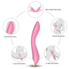 Vibrator punctul G FLAMINGO cu 9 moduri de vibratii si incarcare USB, flexibil, silentios, silicon premium, roz