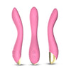 Vibrator punctul G FLAMINGO cu 9 moduri de vibratii si incarcare USB, flexibil, silentios, silicon premium, roz
