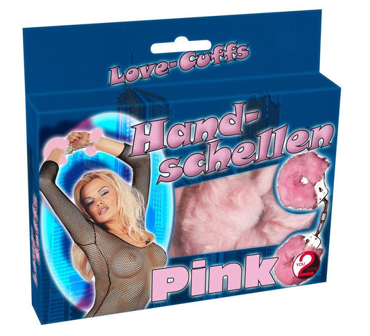 Cătușe erotice cu puf Love Cuff, roz