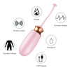 Ou vibrator Jaiko Love Egg  functie de incalzire, control vocal, telecomanda wireless si incarcare USB, silicon medicinal, roz