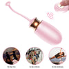 Ou vibrator Jaiko Love Egg  functie de incalzire, control vocal, telecomanda wireless si incarcare USB, silicon medicinal, roz