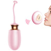 Ou vibrator Jaiko Love Egg  functie de incalzire, control vocal, telecomanda wireless si incarcare USB, silicon medicinal, roz