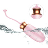 Ou vibrator Jaiko Love Egg  functie de incalzire, control vocal, telecomanda wireless si incarcare USB, silicon medicinal, roz