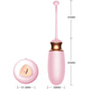 Ou vibrator Jaiko Love Egg  functie de incalzire, control vocal, telecomanda wireless si incarcare USB, silicon medicinal, roz