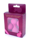 Set 3 bile vaginale KULKI pentru exercitii Kegel, silicon premium, roz