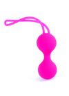 Set 3 bile vaginale KULKI pentru exercitii Kegel, silicon premium, roz
