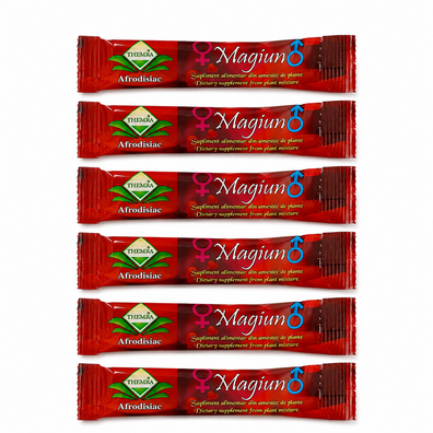 Themra Magiun Afrodisiac, supliment alimentar cu miere și plante, 6 plicuri x 12 g