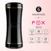 Masturbator FOX ultrarealist, cu capat dublu si material CyberSkin, negru