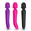 Vibrator Wand Mission cu 9 moduri de vibratii, functie de incalzire si incarcare USB, silentios, roz