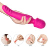 Vibrator Wand Mission cu 9 moduri de vibratii, functie de incalzire si incarcare USB, silentios, roz