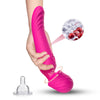 Vibrator Wand Mission cu 9 moduri de vibratii, functie de incalzire si incarcare USB, silentios, roz
