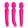 Vibrator Wand Mission cu 9 moduri de vibratii, functie de incalzire si incarcare USB, silentios, roz