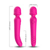 Vibrator Wand Mission cu 9 moduri de vibratii, functie de incalzire si incarcare USB, silentios, roz