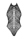 Body Obsessive B119 - lenjerie erotică din dantelă transparentă S-L (one size), negru SOLLUXE Every box holds joy - unbox it!