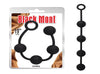 Bile anale Storm din silicon, marime L -  lungime 49 cm, diamtru 4.9 cm, negru ErosVita