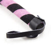 Bici din piele pentru jocuri erotice si bondage Line Whip, design premium si elegant, roz