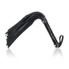 Bici din piele pentru jocuri erotice si bondage Easy Squash Whip, design premium si elegant, negru
