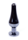Dop anal Jewellery Dark Silver Butt Plug 9.5 cm, verde