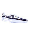 Dop anal Jewellery Silver Butt Plug 9.5 cm, verde