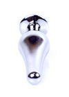 Dop anal Jewellery Silver Butt Plug 9.5 cm, verde