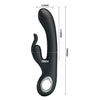 Vibrator Rabbit G-spot CARINA cu 7 moduri de vibratii si incarcare USB, flexibil, silicon premium, negru