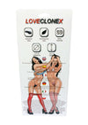 Strap on realist AFRODYTA LOVECLONEX 16.5 cm din silicon cu centura reglabila, bej ErosVita