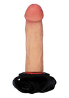 Strap on realist AFRODYTA LOVECLONEX 16.5 cm din silicon cu centura reglabila, bej ErosVita