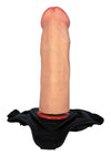 Strap on realist AFRODYTA LOVECLONEX 16.5 cm din silicon cu centura reglabila, bej ErosVita