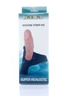 Strap-on Damian cu dildo flexibil, fixare confortabila si aspect realist 16 cm, bej ErosVita