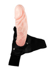 Strap-on Damian cu dildo flexibil, fixare confortabila si aspect realist 16 cm, bej ErosVita