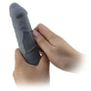Prelungitor realist din silicon Pretty Love pentru barbati - manson penis cu efect de marire, negru