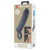 Prelungitor realist din silicon Pretty Love pentru barbati - manson penis cu efect de marire, negru