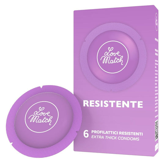Prezervative profesionale Love Match Resistente, confortabile și durabile, 6 buc