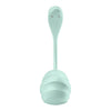 Ou vibrator Satisfyer Smooth Petal cu 12 moduri de vibratii, control prin aplicatie si telecomanda wireless, incarcare magnetica USB, silentios, silicon premium, verde