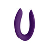 Vibrator pentru cuplu U-shape Satisfyer Double Joy cu 10 moduri de vibratii, 2 motoare si aplicatie smart, incarcare USB, mov ErosVita