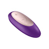 Vibrator pentru cuplu U-shape Satisfyer Double Joy cu 10 moduri de vibratii, 2 motoare si aplicatie smart, incarcare USB, mov ErosVita