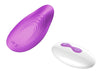 Stimulator clitoris cu 10 moduri de vibratii, ultrasubtire si portabil, telecomanda wirelss, incarcare USB, mov ErosVita