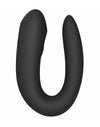 Vibrator pentru cuplu U-shape Satisfyer Double Joy cu 10 moduri de vibratii, 2 motoare si aplicatie smart, incarcare USB, negru ErosVita
