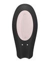 Vibrator pentru cuplu U-shape Satisfyer Double Joy cu 10 moduri de vibratii, 2 motoare si aplicatie smart, incarcare USB, negru ErosVita