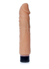Vibrator realist Real Skin Multispeed 22 cm, intensitate vibratii reglabila, bej ErosVita