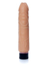 Vibrator realist Real Skin Multispeed 22 cm, intensitate vibratii reglabila, bej ErosVita