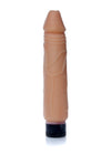 Vibrator realist Real Skin Multispeed 22 cm, intensitate vibratii reglabila, bej ErosVita