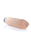 Vibrator realist Real Skin Multispeed 22 cm, intensitate vibratii reglabila, bej ErosVita