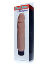 Vibrator realist Real Skin Multispeed 22 cm, intensitate vibratii reglabila, bej ErosVita
