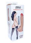 Vibrator realistic ZEUS LOVECLONEX 22.5 cm, 7 moduri de vibratii, telecomanda
