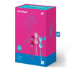 Set 3 bile vaginale Satisfyer pentru exercitii Kegel, silicon premium, dimensiune M (medium), duble ErosVita