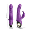 Vibrator Rabbit ZING cu 9 moduri de vibratii si incarcare magnetica, silentios, silicon premium, mov