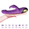 Vibrator Rabbit ZING cu 9 moduri de vibratii si incarcare magnetica, silentios, silicon premium, mov