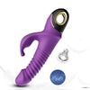 Vibrator Rabbit ZING cu 9 moduri de vibratii si incarcare magnetica, silentios, silicon premium, mov